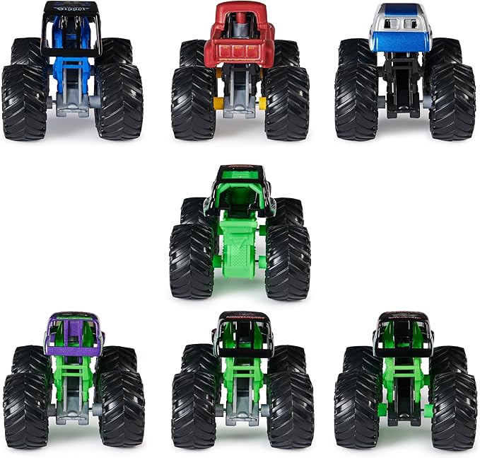 Monster Jam, Grave Digger 40th Anniversary 8-Pack Monster Trucks with Bonus Accessories, 1:64 Scale, Kids Toys for Boys and Girls 3 and up