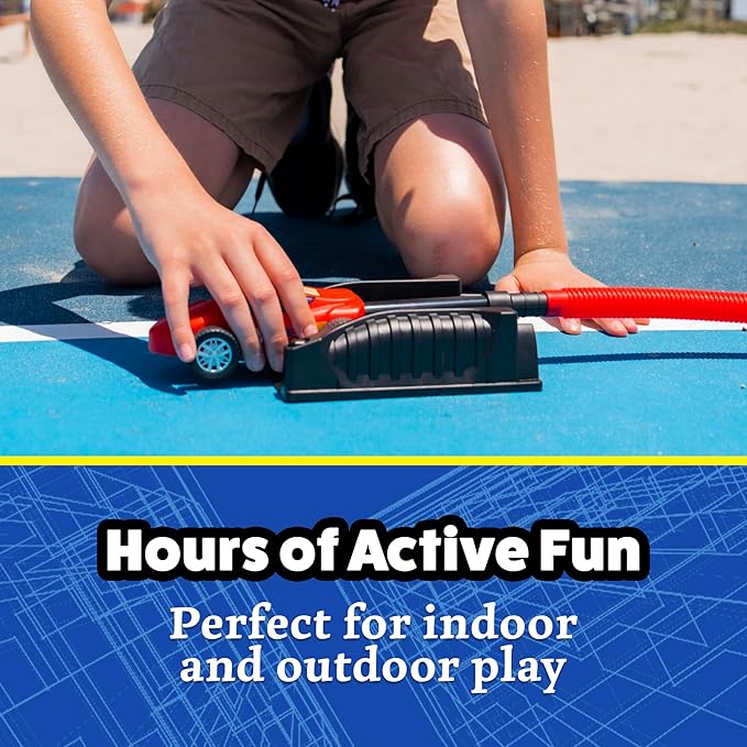 Stomp Racers Air Powered Race Cars by Stomp Rocket, Single Racer Pack - Stomp Racers Toy Car Launcher - Fun Backyard & Outdoor Multi-Player Kids Toys Gifts for Boys, Girls & Toddlers