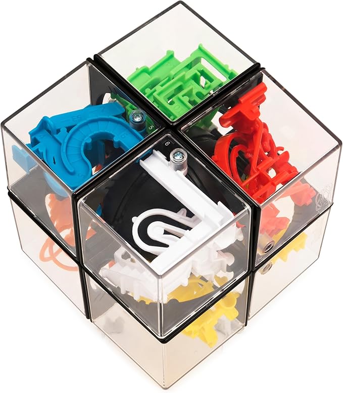 Rubik’s, Perplexus Hybrid 2 x 2 Gravity 3D Maze Game Brain Teaser Fidget Toy Puzzle Ball, for Kids & Adults Ages 8 and up