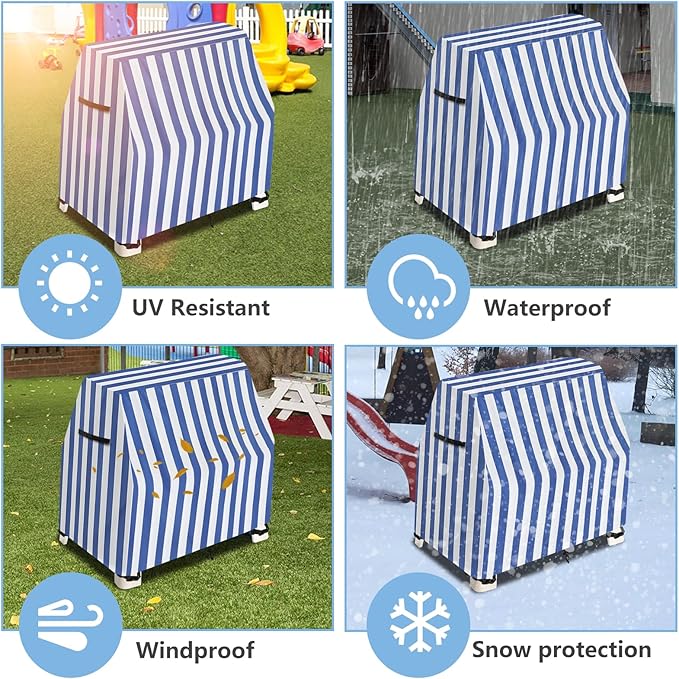 AIickwang Kids Water Table Cover,Outdoor Heavy Duty 600D Waterproof Anti-UV Toddler Water Play Tables Cover,Compatible with GoSports Splash Station Water Table,Blue