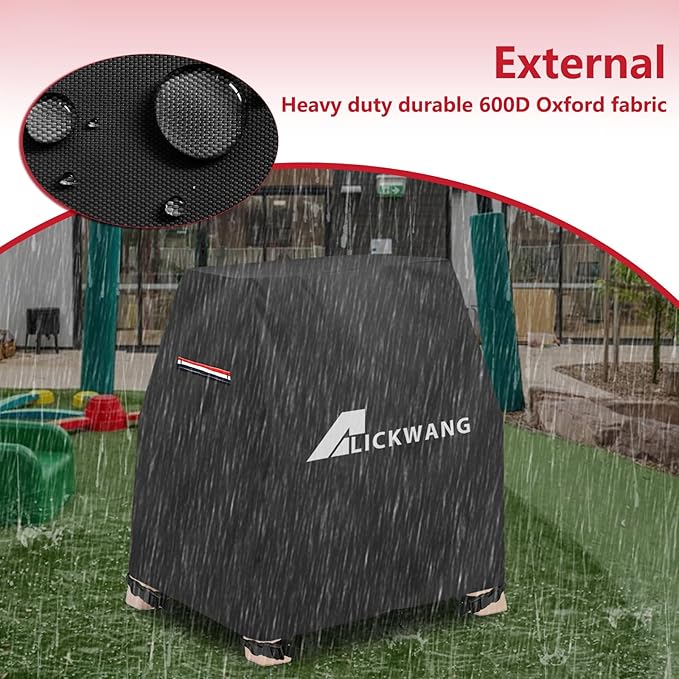 AIickwang Kids Water Table Cover for Step2 Rain Showers & Flow Water Table,Outdoor Waterproof Dustproof Anti-UV Kids Water Play Table Cover,Black