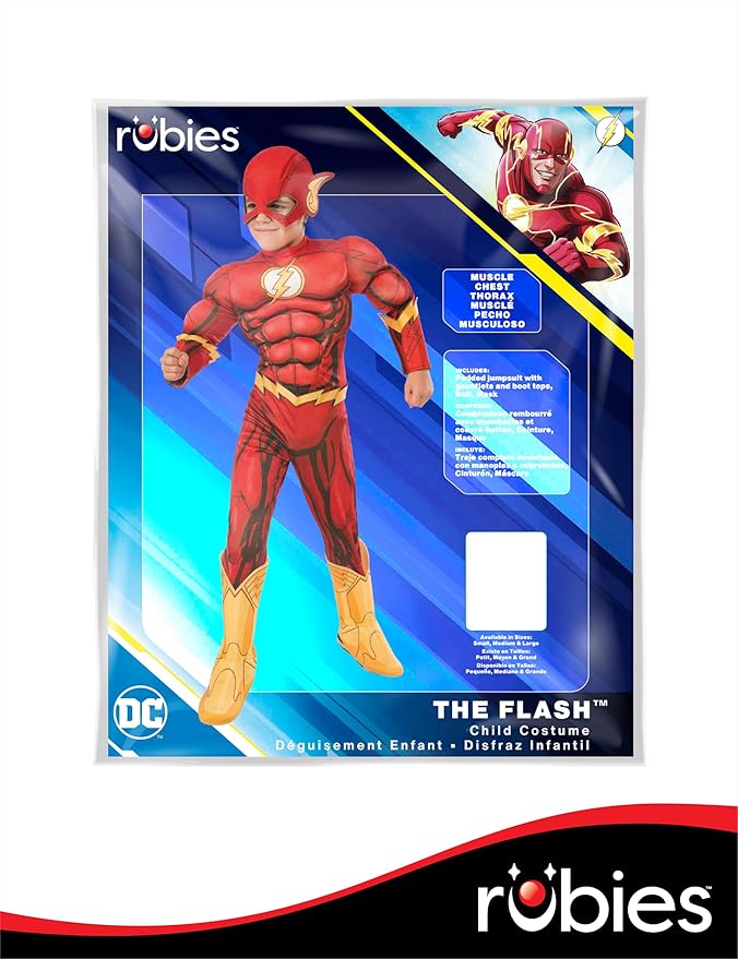 Rubie's Costume DC Superheroes Flash Deluxe Child Costume