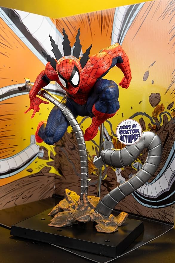 McFarlane Toys- Marvel Spider-Man 1:6th Scale Collectible with Scene & Comic (Marvel Tales #223)