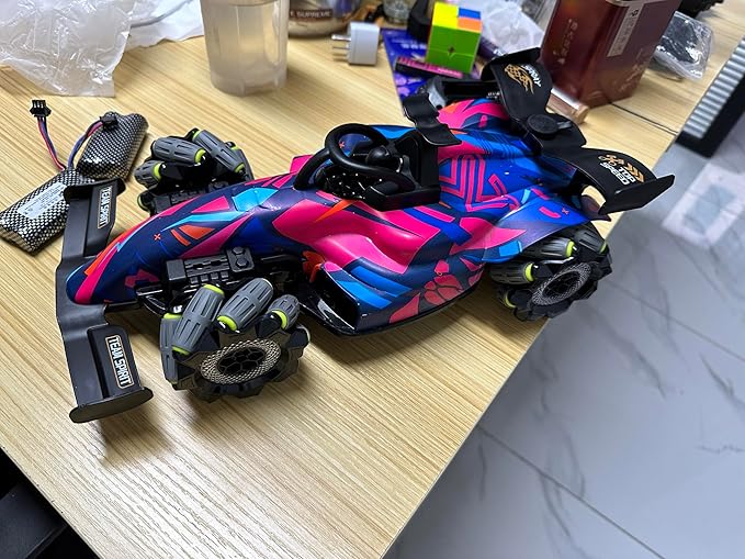 Awsoo Stunt Racing RC Car, Spray, Light,360°, Music RC Car for Boys Toys Age 8-10,RC Race Car Birthdays Gift Toy for Boys and Girls