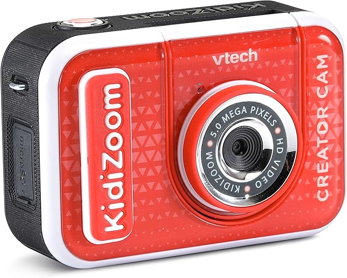 VTech KidiZoom Creator Cam, High-Definition Kids' Camera for Photos and Videos, Included Green Screen, Flip-Out Selfie Camera, Selfie Stick/Tripod, Auto Timer, Kids Ages 5 and up