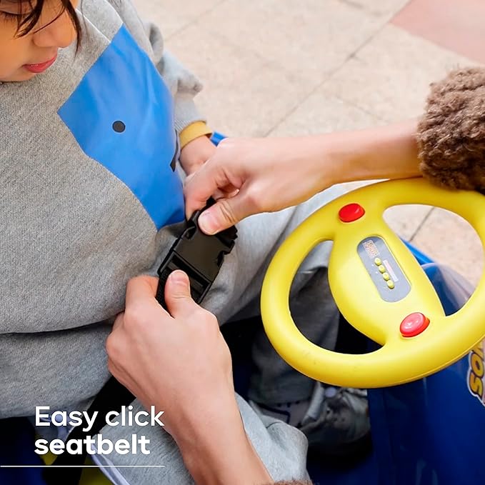 Sonic The Hedgehog Bumper Car for Kids, 2 Speed Electric Vehicle, Toddler Bumper Car with Remote Control and 360 Degree Turning, 6V Motor, LED Lights, Gifts for Toddlers, Large