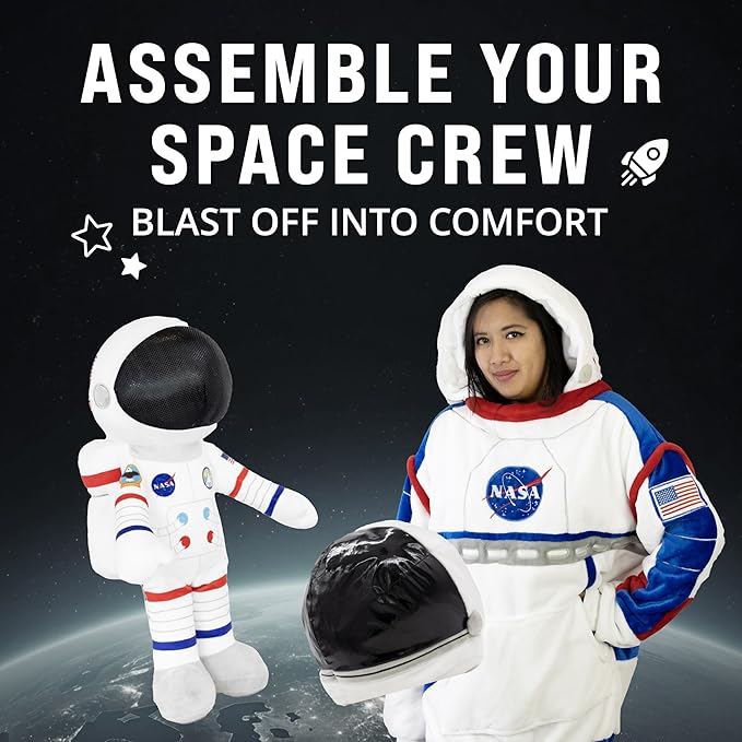 Playtime by Eimmie Soft Baby Doll - Plush Rag Dolls for 2 Year Old Girls Boys Toddler & Infants - Plush Doll - Astronaut Plush Washable Doll - Astronaut Toys 14" (NASA Astronaut 14") - Astronaut Doll