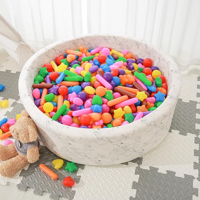 STARBOLO Ball Pit Balls for Kids -Pack of 150 Colorful Ball Pit Balls Crush Proof Plastic Toy Balls for Toddlers Ball Pit, Ball Pit Play Tent, Baby Pool Water Toys