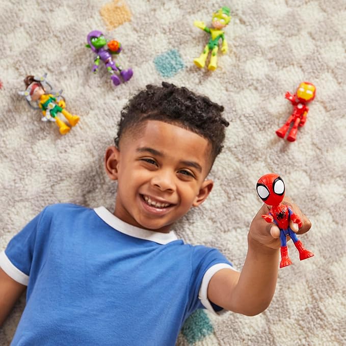 Spidey and his Amazing Friends Marvel, Friends & Foes Pack, 5 Action Figures, 4-Inch, Preschool Super Hero Toys for Kids Ages 3 and Up (Amazon Exclusive)