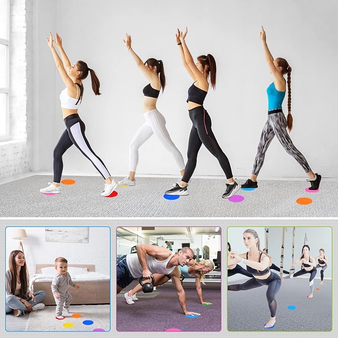 7 Inch Carpet Spots Markers Carpet Circles Carpet Markers for Kids Classroom Social Distancing, IKAYAS 30Pcs Removable Carpet Spots for Classroom Decoration Teacher Supplies, 6 Colors