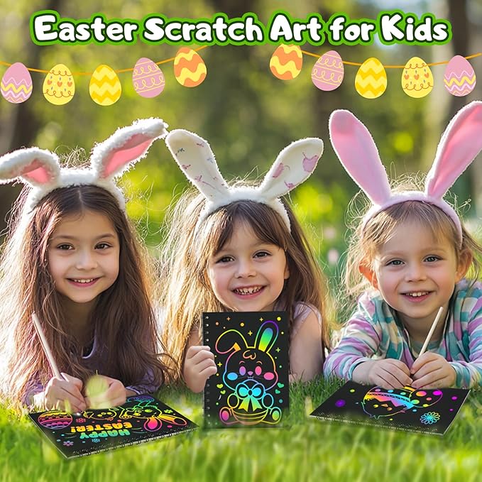 Party Favors for Kids: 36 Pack Rainbow Scratch Art Notebook Students Classroom Gifts Bulk for Girls Boys Goodie Bags Stuffers, Return Gifts for Birthday Party Favors Bulk Kids Crafts