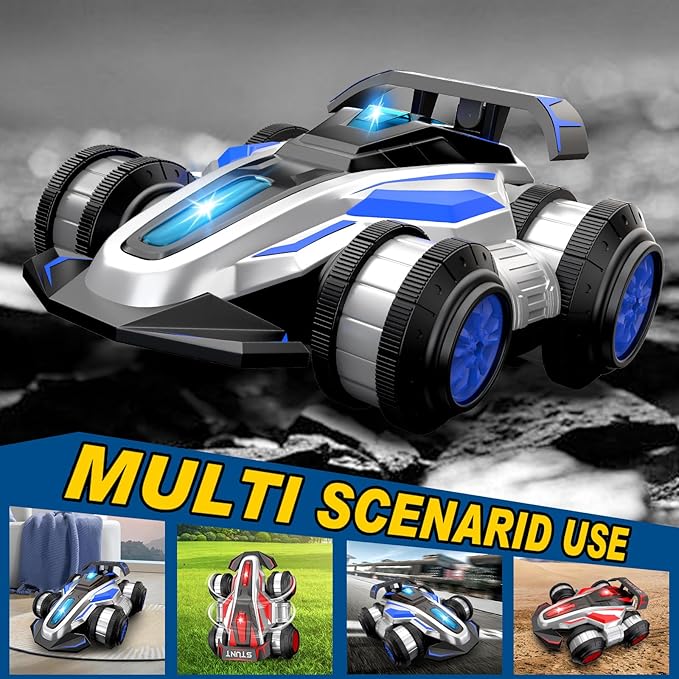Remote Controlled Drift Stunt Car, Light and Music RC Cars, 360 ° Rotation Suspended Car, 2.4G,4WD Remote Control Cars, Birthday Gift for Boys and Girls Aged 5-12