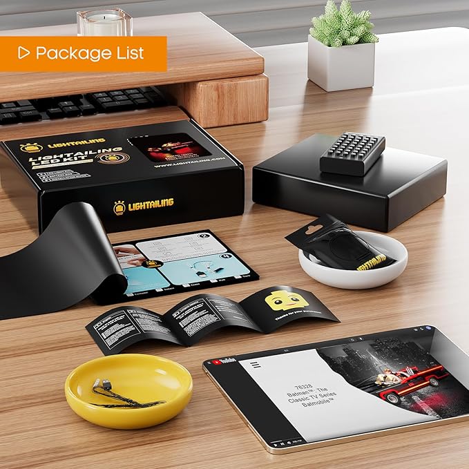 LIGHTAILING Light for Lego-76328 Batman: The Classic TV Series Batmobile - Led Lighting Kit Compatible with Lego Building Blocks Model - NOT Included The Model Set