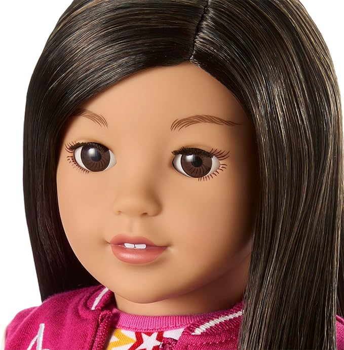 American Girl, Truly Me 18-inch Doll #124 with Brown Eyes, Straight Black-Brown Hair, Light-to-Medium Skin, Ages 6+