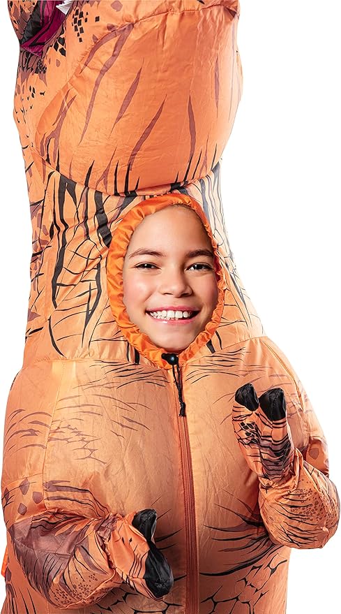 Rubies Fun Inflatable Original T-Rex Dinosaur Costume For Kids, For Themed Party and Halloween, Standard Size