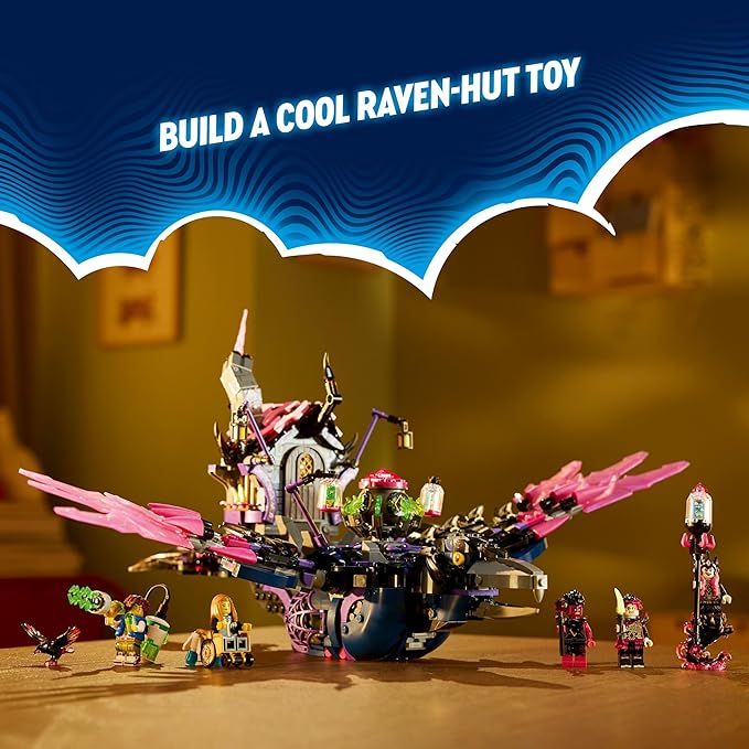 LEGO DREAMZzz The Never Witch’s Midnight Raven Building Toys - Birthday Gift for Boys & Girls, Age 9+ - Kids Toys with 3 Building Options & 5 Minifigures - 71478
