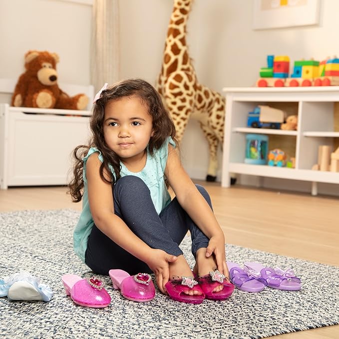 Melissa & Doug Role Play Collection, Step in Style! (Set of 4 Pairs, Frustration-Free Packaging), Multi-colored, Standard