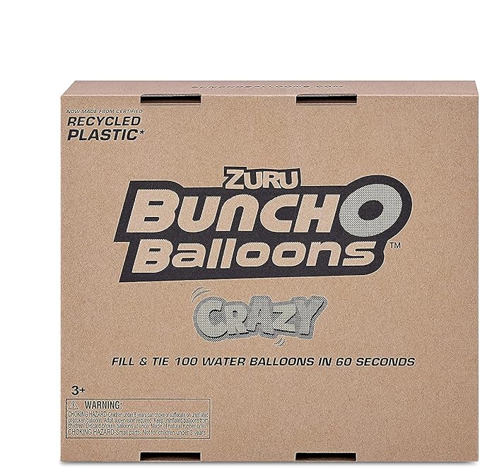 ZURU BUNCH O BALLOONS - 350 Rapid-Fill Crazy Color Water Balloons (10 Pack) Amazon Exclusive