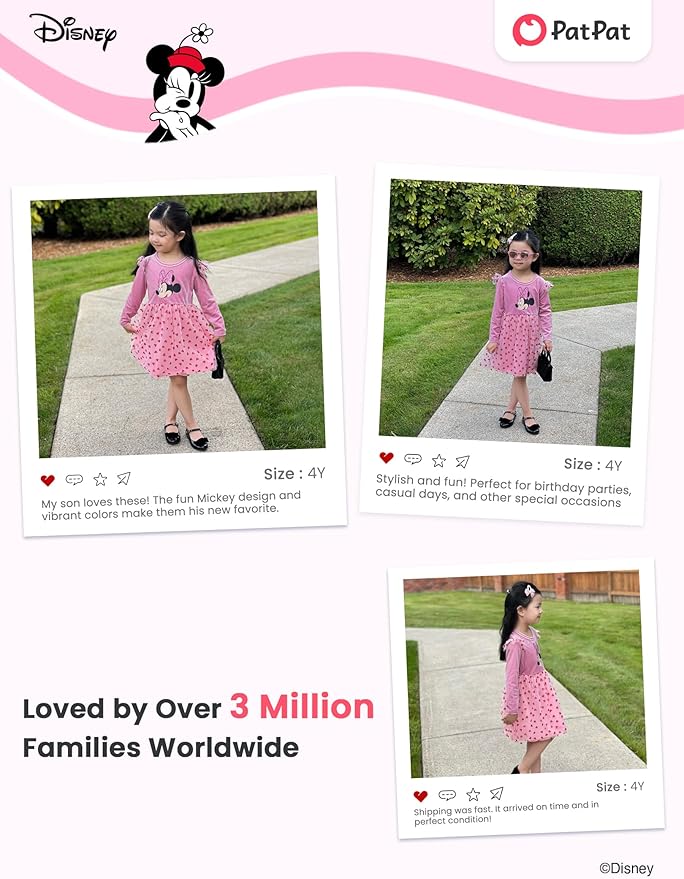 Disney Princess Frozen Minnie Mouse Dress Girls Sparkle Ruffle Tulle Tutu Birthday Party Fall Outfits Clothes Baby to Toddler