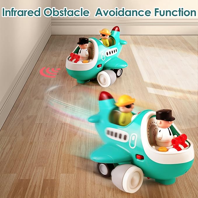 iPlay, iLearn Baby Airplane Toys, Cool Remote Control Plane Toy for Toddlers 2-3, Infant Music RC Helicopter W/Light Sound, Easter Birthday Gift for 18 24 Month 2 3 4 Year Old Boy Girl Kids Children