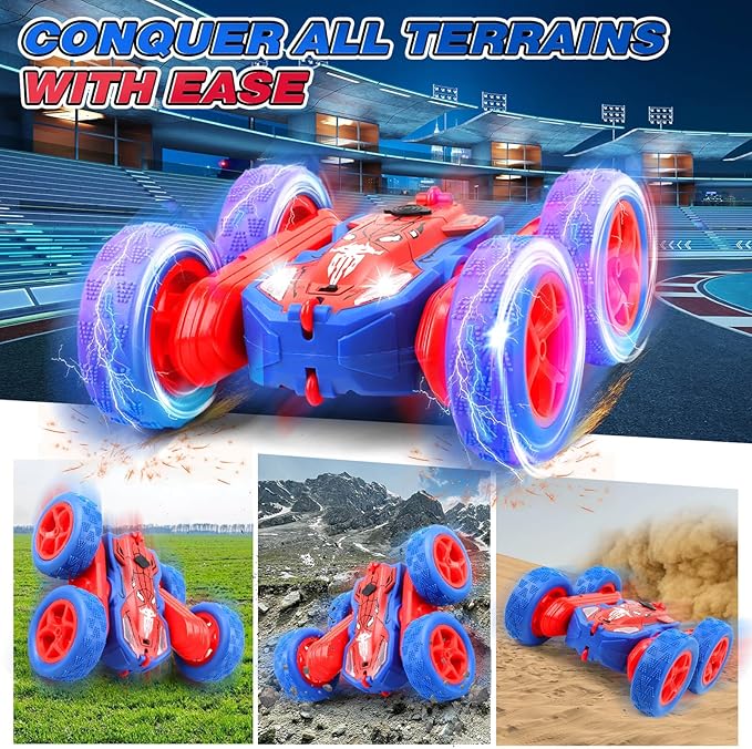 Dolanus Remote Control Car, Spider RC Cars for 3 4 5 6 7 8 10 12 Year Old Boys, Toys for Ages 8-13, Toys Boys 3-5, Gifts for Boys Kids Toddlers Birthday