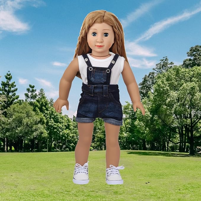 10 Sets of 18 Inch American Doll Clothes, Including 10 of Doll Clothing Dress Outfits for Gift Dolls, Birthday Gifts for Kids