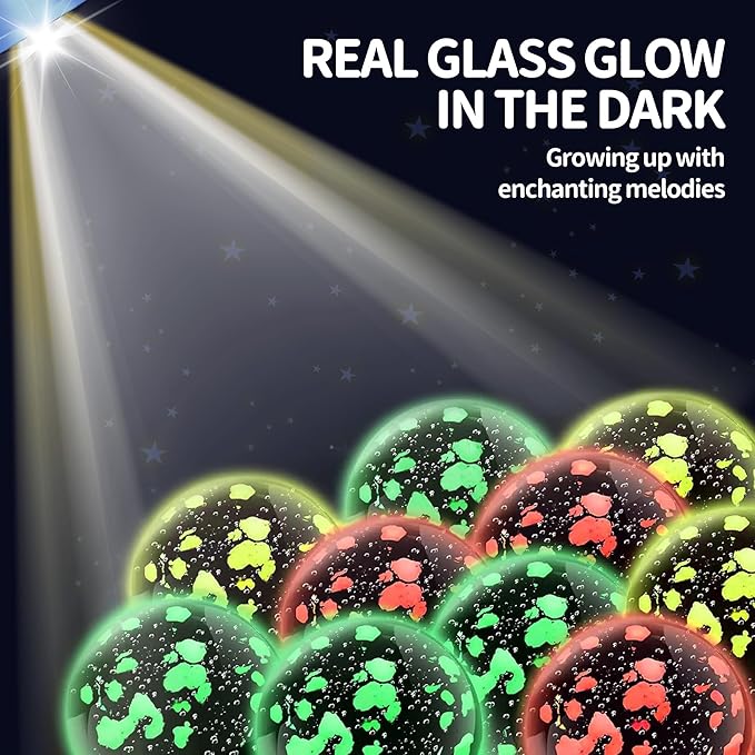 Glow in The Dark Marble Run 325Pcs Set with Motorized Elevator, Marble Maze STEM Toy with 113 Marbles, Construction Building Blocks for Kids Ages 3+, Best Easter & Birthday Gifts for Boys Girls