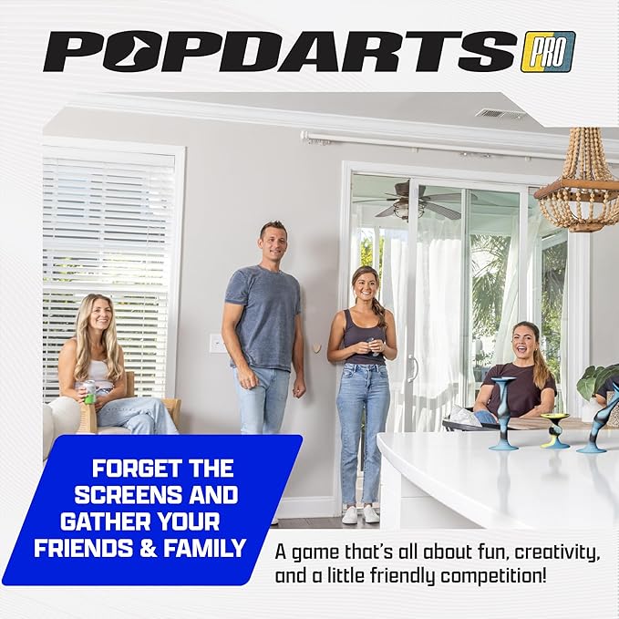 Popdarts PRO Pack Game Set (FRDi) - Indoor, Outdoor Suction Cup Throwing Game - Competition with a POP