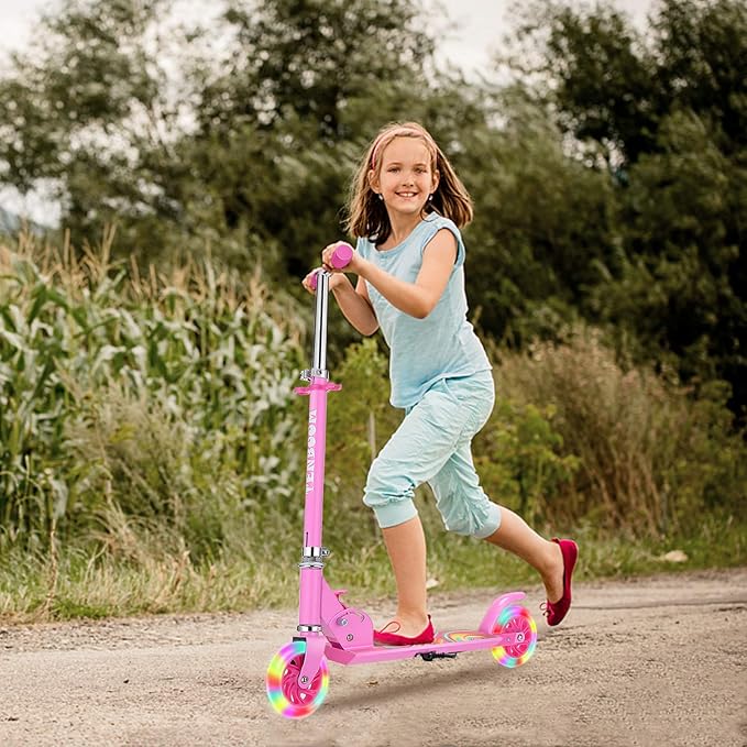 TENBOOM Scooter Toys for Kids Ages 6-12/3-5, Christmas Birthday Gifts for Girls Boys, Easy Folding Kids Scooter with 3 Levels Adjustable Handlebar