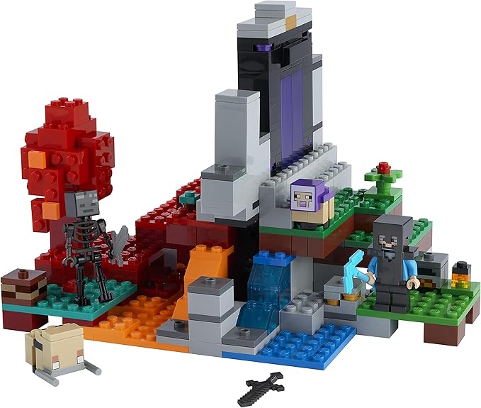 Lego Minecraft Devastated Portal 21172
