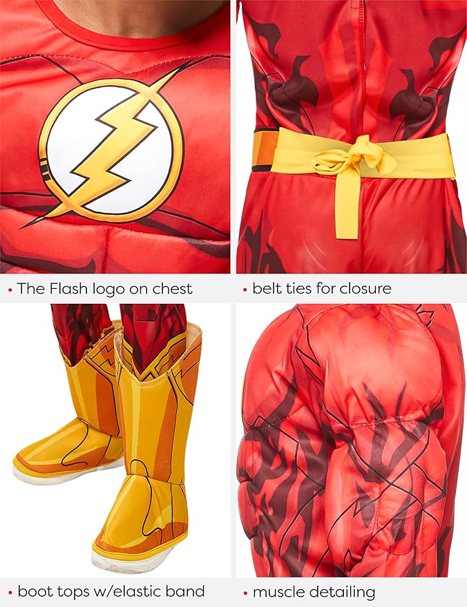 Rubie's Costume DC Superheroes Flash Deluxe Child Costume