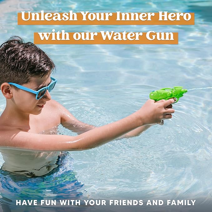 Sloosh 24 Packs Water Gun Party Favors, Assorted Colors Mini Water Blasters Summer Squirt Soaker Fighting Beach Pool Toys for Kids