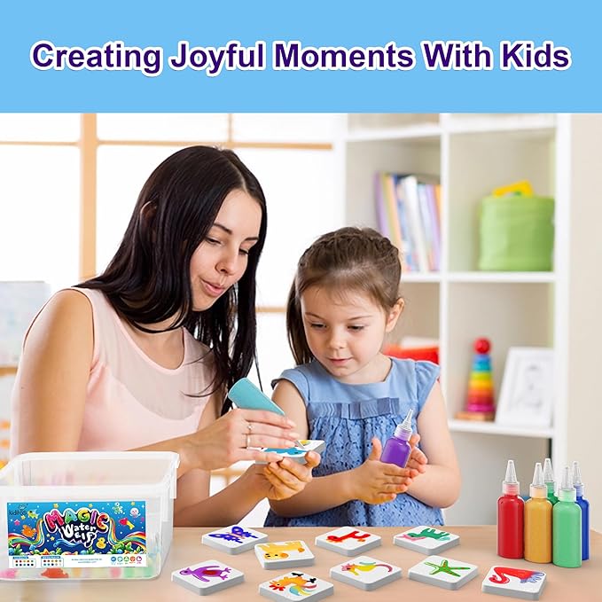 Kiditos Magic Water Elf Toy Kit, Aqua Fairy Water Gel Kit-20 Magic Gel&10 Animal Molds–Make Your Own Water Pets & Squishy Toys–Fun Summer DIY Craft Kit, Birthday Gifts & Party Favors for Kids Ages 3+