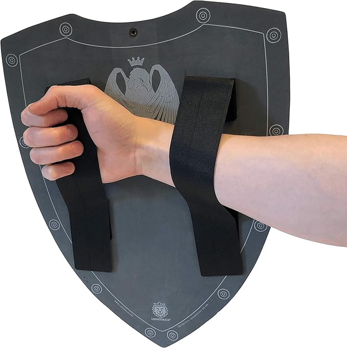 Liontouch - Golden Eagle Knight Shield - Age 3-8 Years | Medieval Pretend Play Foam Toy for Boys with Eagle Theme | Safe Weapon & Battle Accessory for Kid’s Dress Up & Costumes