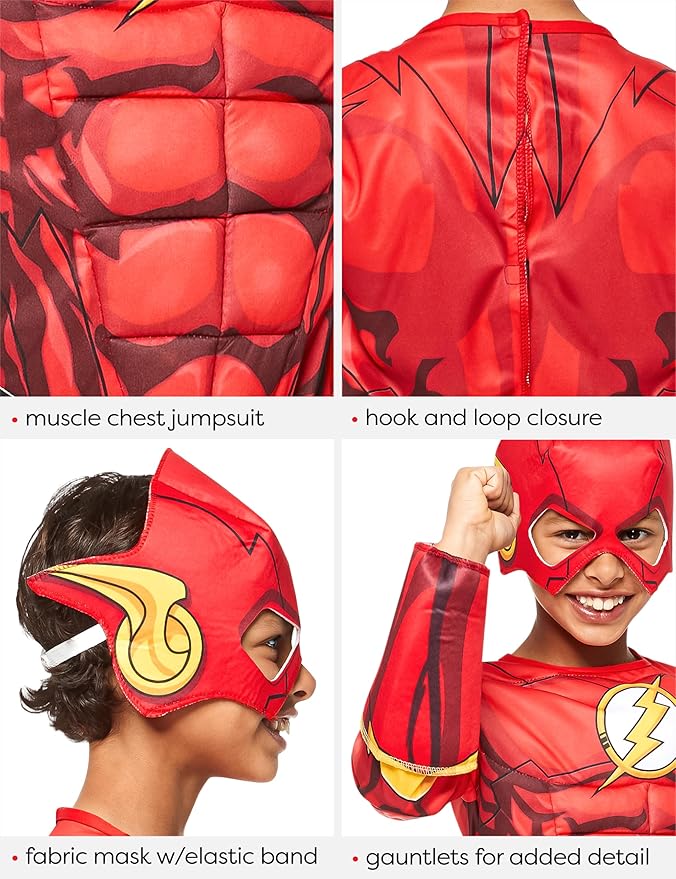 Rubie's Costume DC Superheroes Flash Deluxe Child Costume