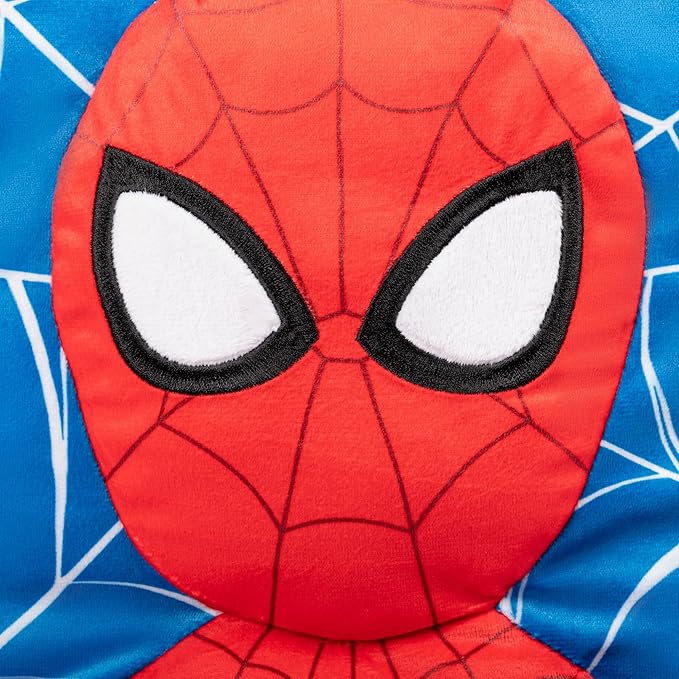 Marvel Spiderman 3D Snuggle Pillow - Super Soft Red Plush Pillow - Measures 15 Inches