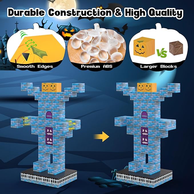 Magnetic Blocks 216Pcs Night Style, Magnetic Building Blocks for Boys 6-8, Construction Toys, Toys Gift for 6+ Year Old Kids