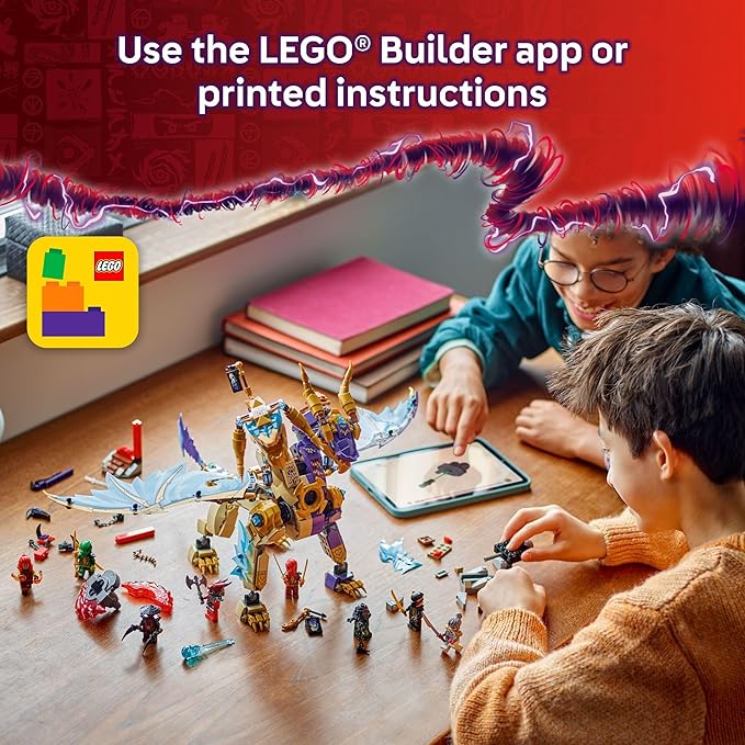 LEGO NINJAGO Arc Dragon of Focus Battle Playset - Kids Toy for Ages 9 and Up - Birthday Gift Idea for Boys and Girls - Dragons Rising Toy with 8 Ninjago Minifigures - 71836