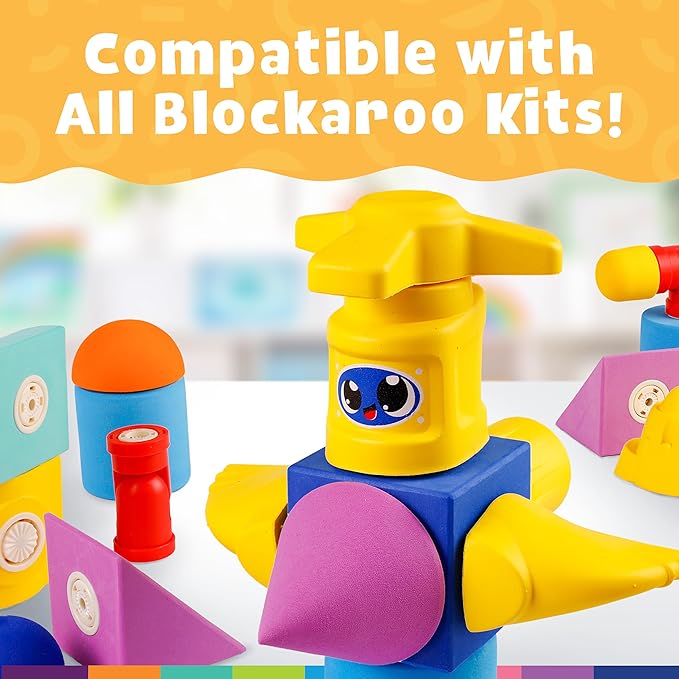 Magnetic Foam Building Blocks - 10-Piece Submarine, Bath Toys for Toddlers, Preschool Toys, Bathtub Toys, Sensory Toys, Blocks for Toddlers 3-5, Engineering Toys for Kids 3-5, Bath Blocks