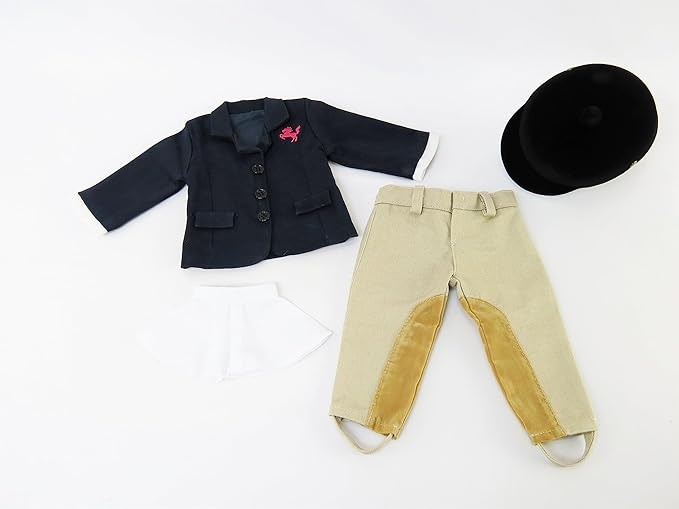 American Fashion World Riding Outfit for 18-Inch Dolls | Helmet and Boots Included | Premium Quality & Trendy Design | Dolls Clothes | Outfit Fashions for Dolls for Popular Brands