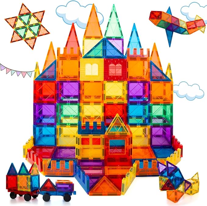 65-Piece Magnetic Building Blocks Set for Kids - Educational Construction Toys