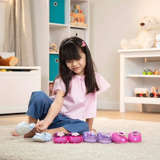 Melissa & Doug Role Play Collection, Step in Style! (Set of 4 Pairs, Frustration-Free Packaging), Multi-colored, Standard