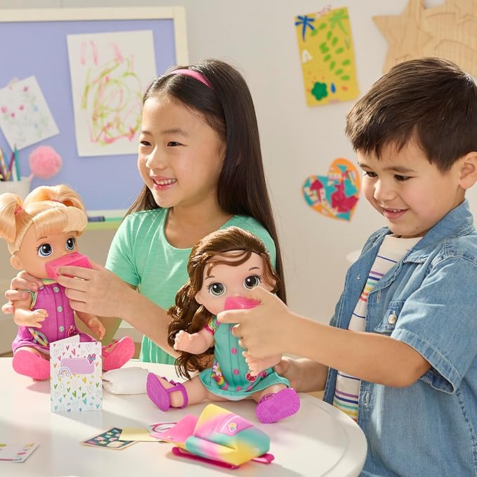 Baby Alive Time for School Baby Doll Set, 12 Inch, Back to School Toys for Girls & Boys, Blonde Hair, Preschool Gifts for Kids, Ages 3+ (Amazon Exclusive)