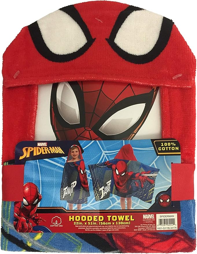 Jay Franco Kids Hooded Towel Avengers - Spiderman