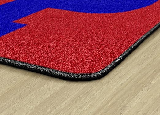 Flagship Carpets Alphabet Number Seating Squares – 12"x12" Durable and Colorful Kids Carpet Tiles for Classroom, Daycare, Playroom, or Home Learning – Set of 26