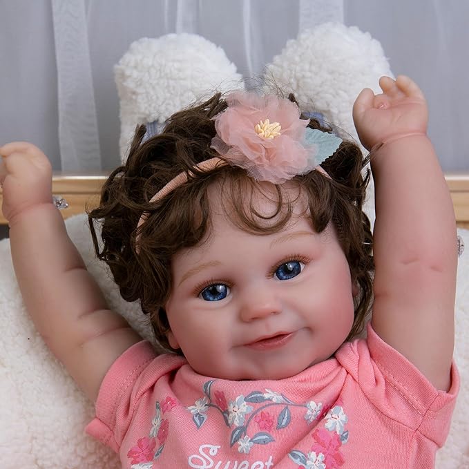 Milidool Realistic Reborn Baby Dolls That Looks Real-Lifelike Soft Body Newborn Baby Dolls, Real Looking 20 Inch American Girl Doll Handmade Real Life Baby Dolls Gift for Kids Age 3+