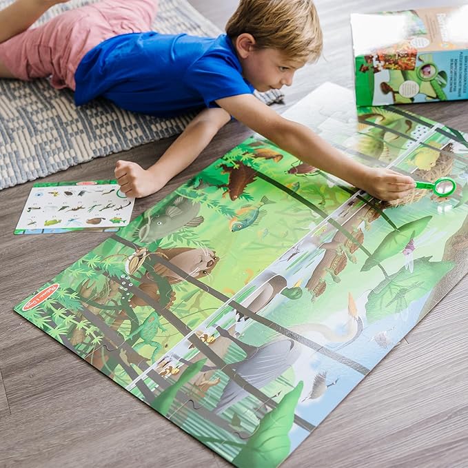 Melissa & Doug Double-Sided Seek & Find Puzzle - FSC Certified