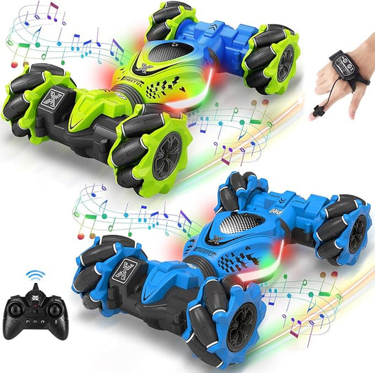 Gesture RC Car, Gesture Sensing RC Stunt Car Toy for Boys Girls, 360° Rotate 4WD Drift Off Road with Lights Music, Best Birthday Gift Toys for Kids Age 8-13 6 7 8 9 10 11 12 Years Old