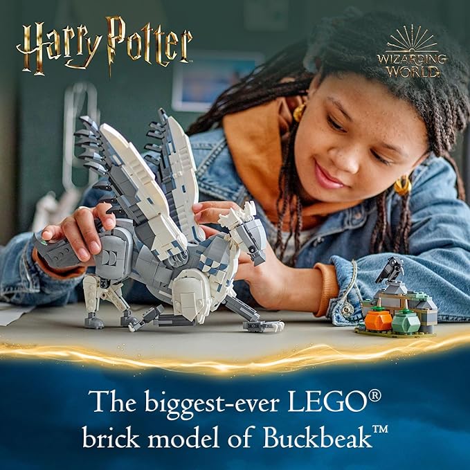 LEGO Harry Potter Buckbeak The Hippogriff Collectible Toy, Magical Creature Figure, Fun Harry Potter Toy for Kids, Harry Potter Themed Birthday Gift for 9 Year Old Boys, Girls or Any Fan, 76427