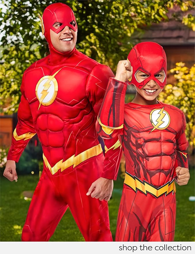 Rubie's Costume DC Superheroes Flash Deluxe Child Costume